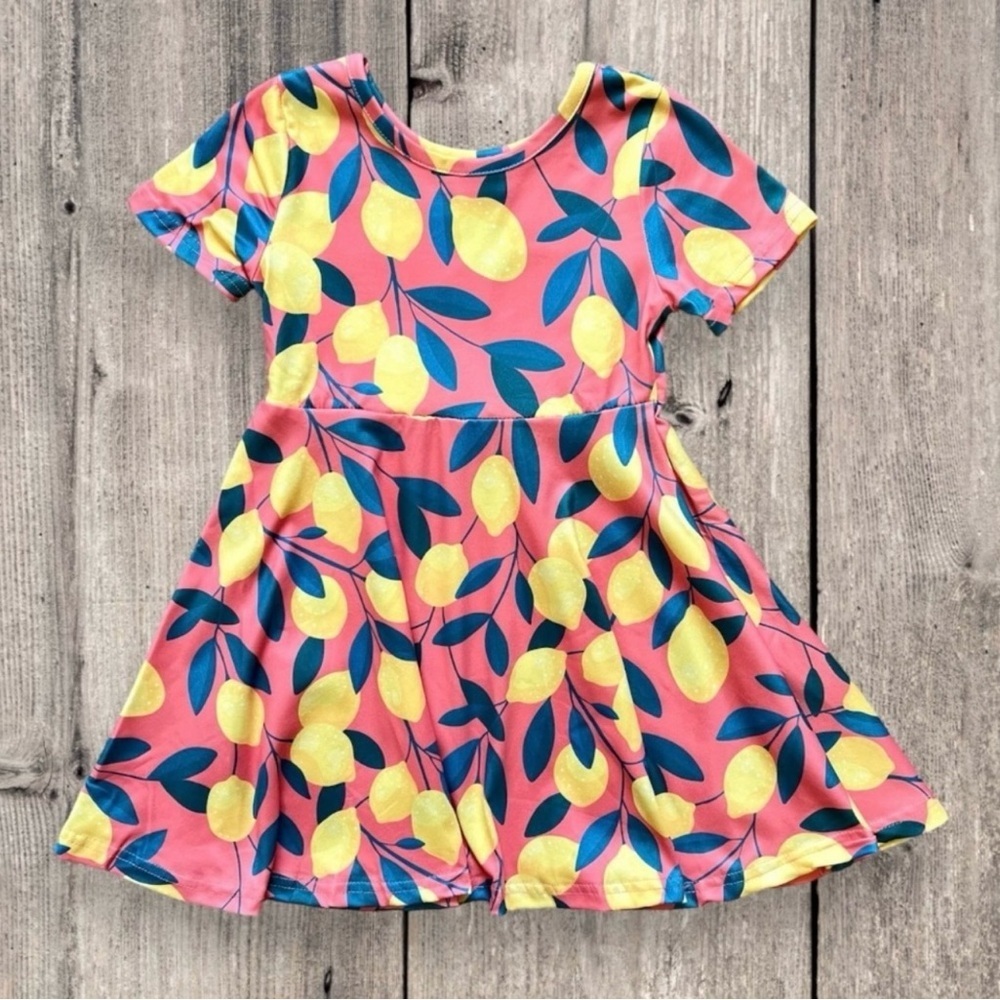 New Boutique Girls Lemon Dress.